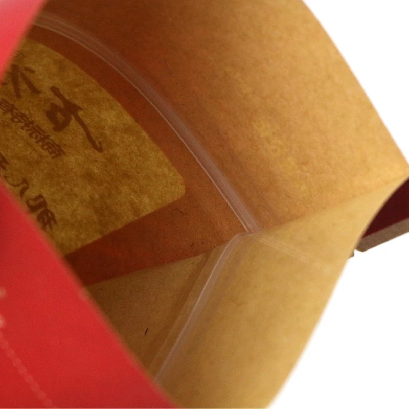 Aluminum Kraft Food Packaging Bag with Zipper Aluminum Kraft Food Packaging Bag with Zipper