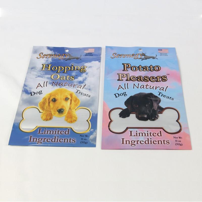 Djurmatförpackningsväska med dragkedja Dogmatväskor Pet Food Packaging Bag With Zipper Dog Food Bags