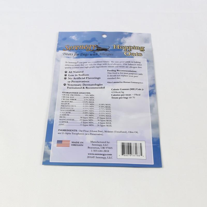 Djurmatförpackningsväska med dragkedja Dogmatväskor Pet Food Packaging Bag With Zipper Dog Food Bags