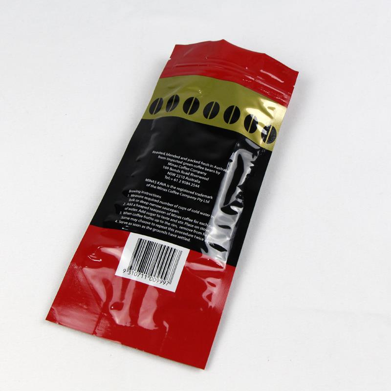 Aluminum Foil Zipper Coffee Packaging Pouch Aluminum Foil Zipper Coffee Packaging Pouch