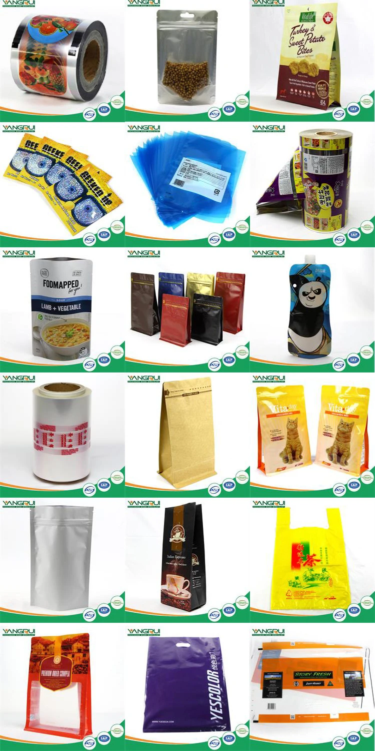 Kraft Paper Aluminium Foil Bag With Valve 8 Side Sealed
