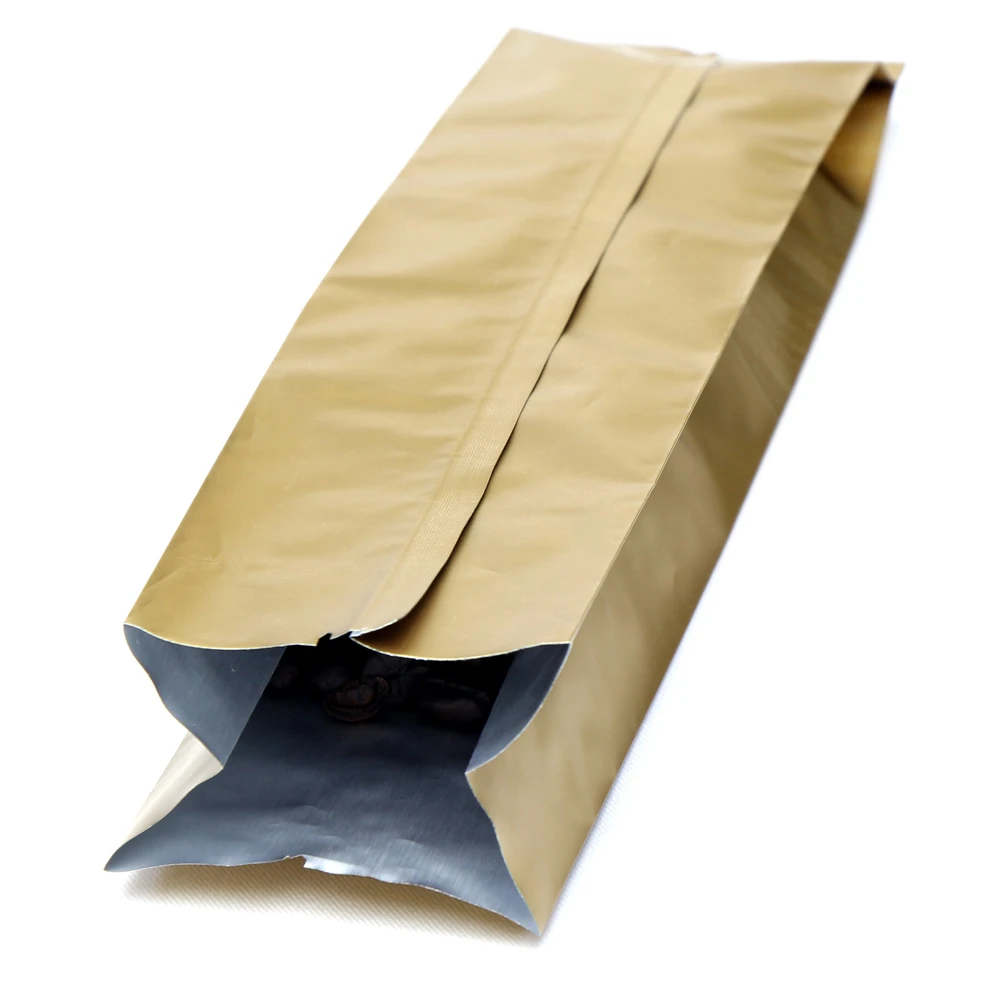 Fabrikspartihandel med sidokroppsfolie Factory Wholesale Side Gusset Foil Coffee Bag