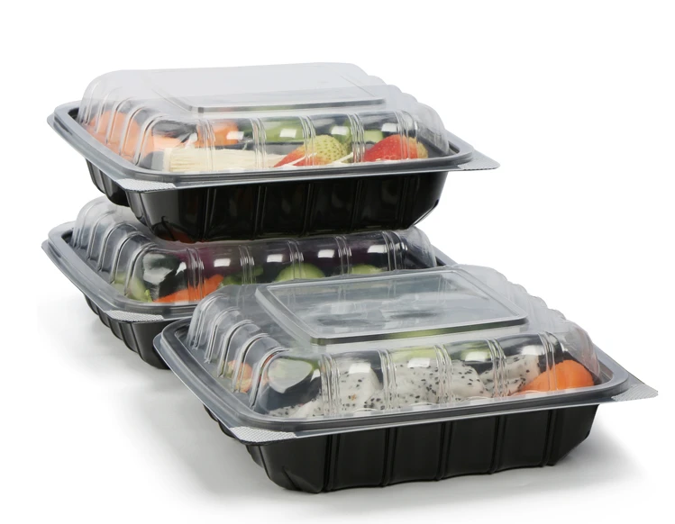 clear hinged take out containers