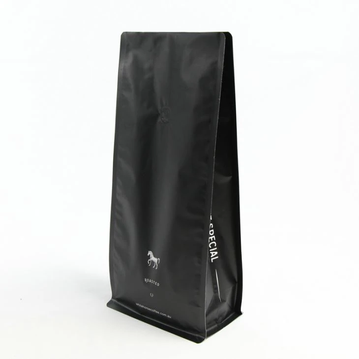 Aluminium Folie Kaffe Bag Med Valve 8 Sida Förseglad