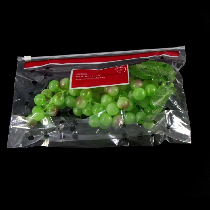 Tillverkare Transparent Zip Lås Cpp Plastfruktförpackningsväska