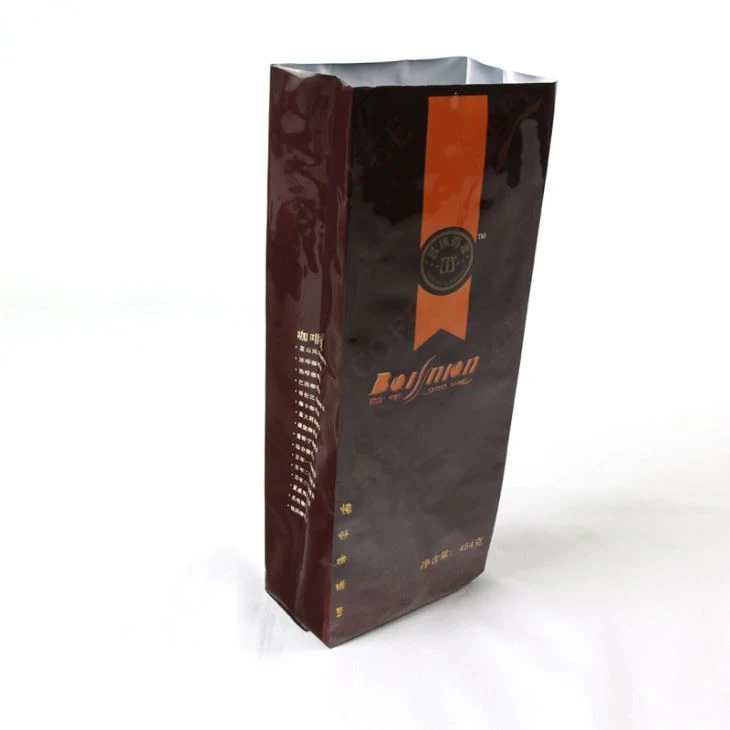Food Grade 4oz aluminiumfolie kaffe te väska grossist