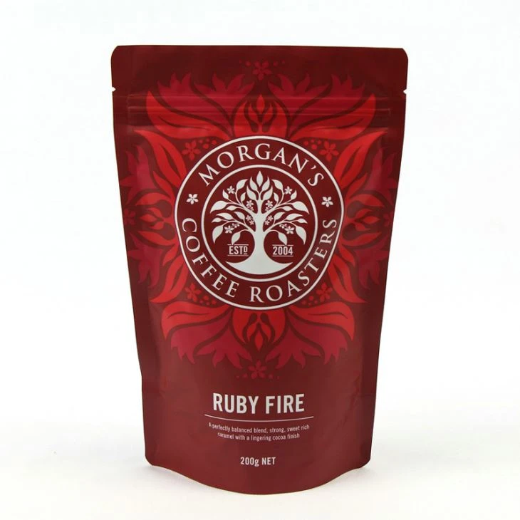 Polychrome Printing Stand Up Aluminiserande Påse Med Ventil För Kaffee