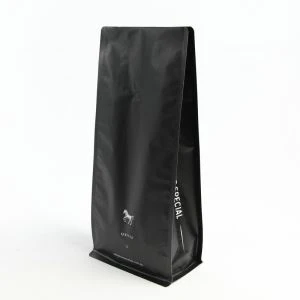 Aluminium Folie Kaffe Bag Med Valve 8 Sida Förseglad