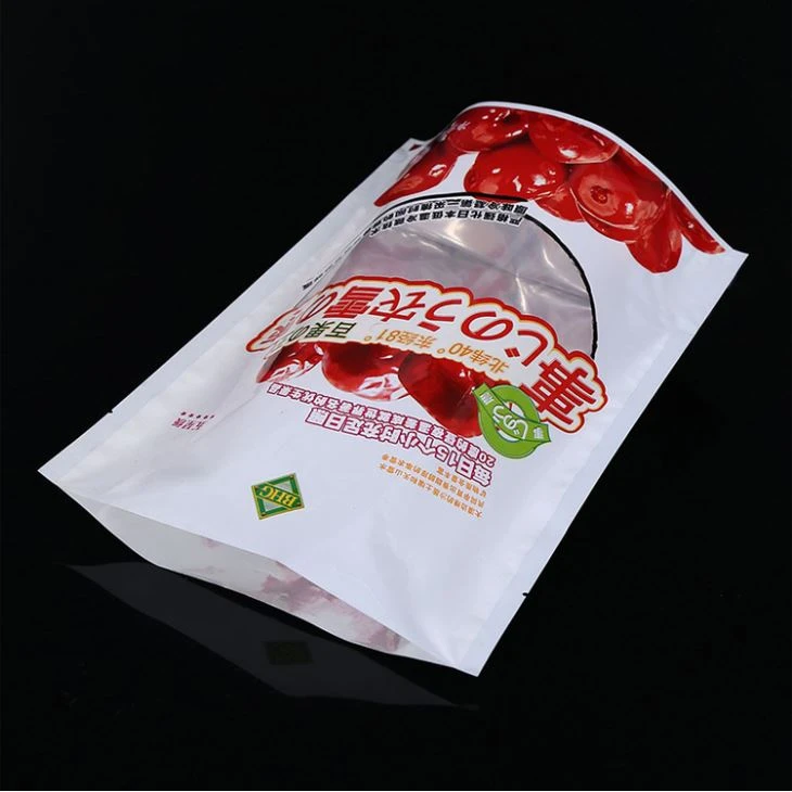 Stand Up Aluminum Foil Snacks Packaging Bag