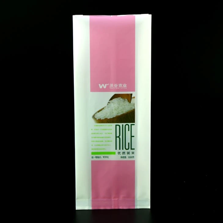 Side Guesset Vakuum Rice Plastförpackning Väska