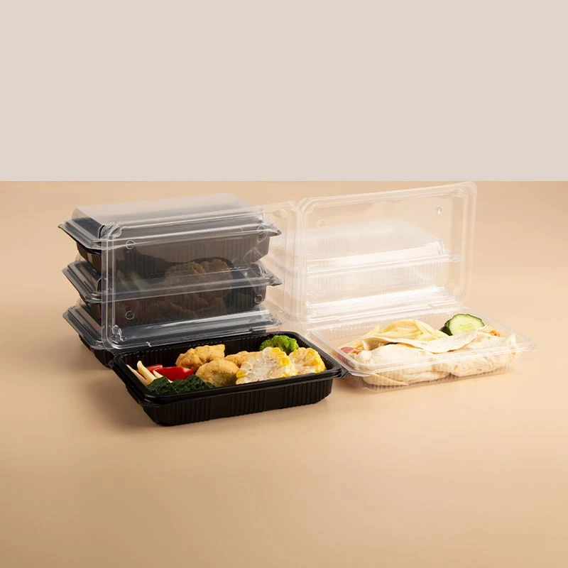 Engångs lunchlåda tillverkare main med lock lunchlåda, Flip - Lock Lunch Box