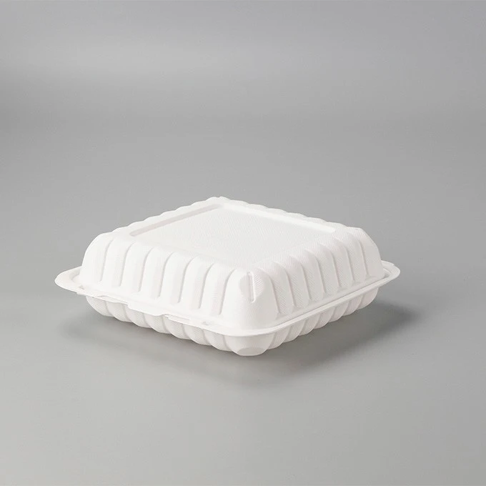 9x9x3inch Microwavable Take Out Food To Go Container PP Plastic Disposable Take Away Lunch Bento Box