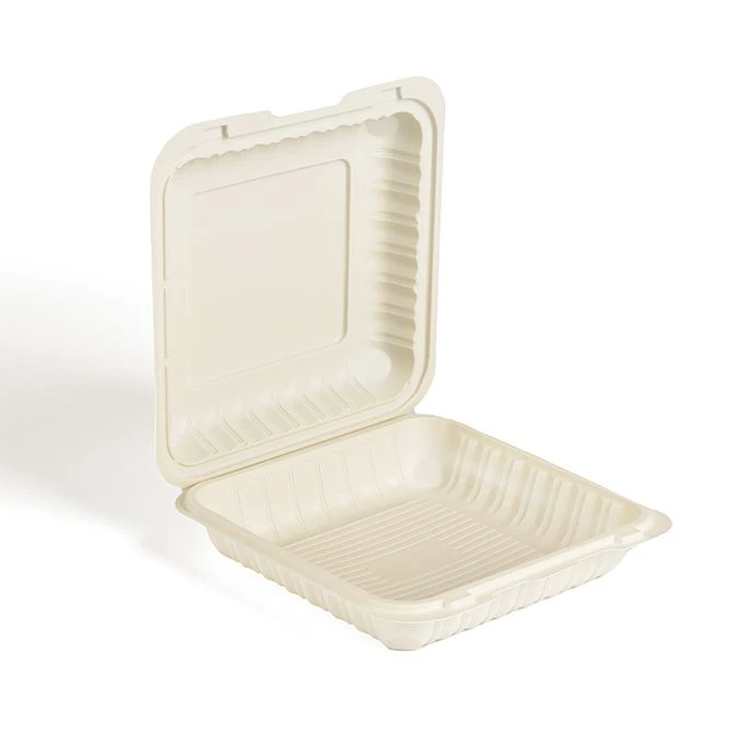 9 tum 3 fack Transparent Eco PP-plast BPA-fri engångsförpackning Lunchbricka ...