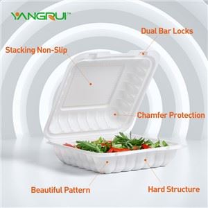 Gångjärnsförsedda matbehållare för mikrovågsugn