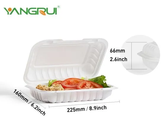 9x6 tum vit resterande behållare