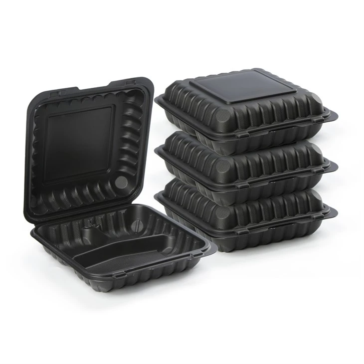 9x9 Clamshell matbehållare