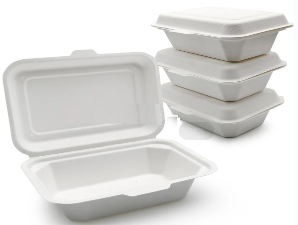 Bagasse To Go-behållare med lock