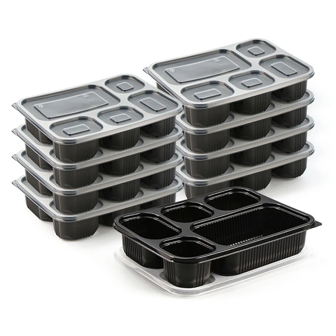 Bento Box 5 fack för engångsbruk