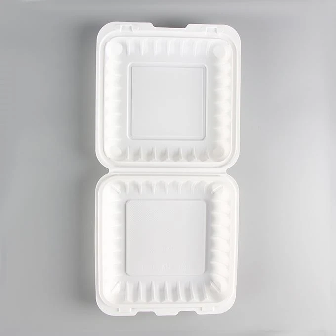 Biologiskt nedbrytbar matbehållare för take away