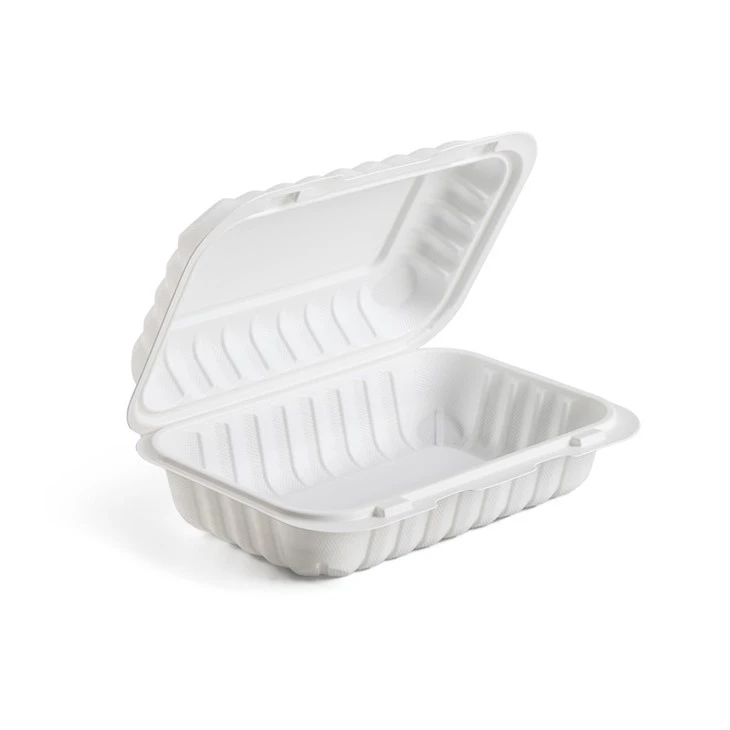Clamshell 9x9 MFPP Hinged Food Container