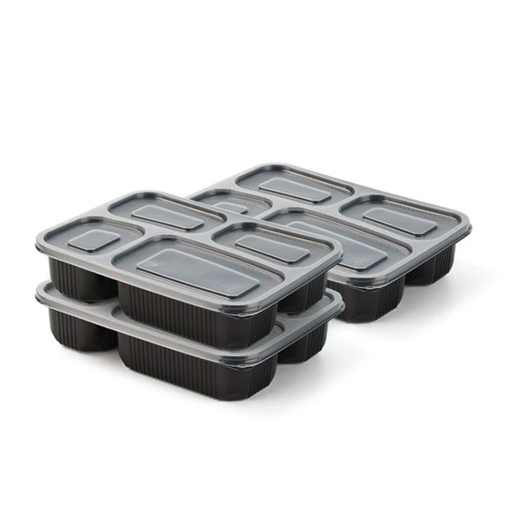 Engångs 4-fack Bento Box