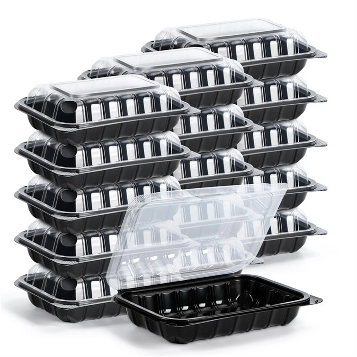 Engångs Bento Take Out gångjärnslåda