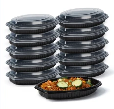 Matbehållare Av Take-away Oval Hållbar Läcksäker