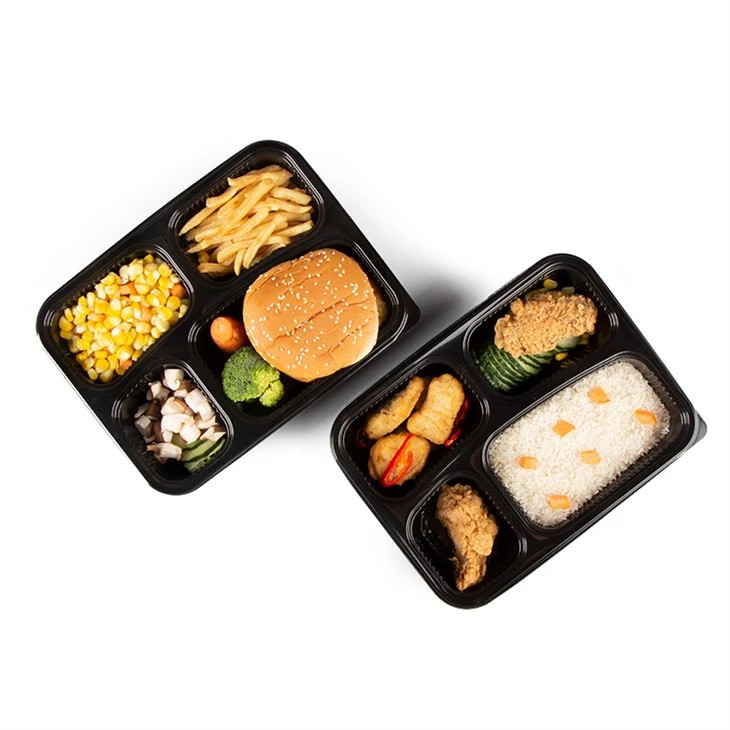 Plastmatbehållare för take away