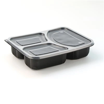 Plastbehållare med 3 fack