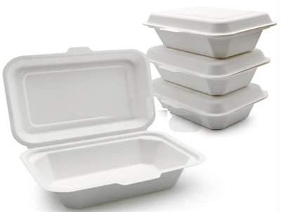 Bagasse To Go-behållare med lock