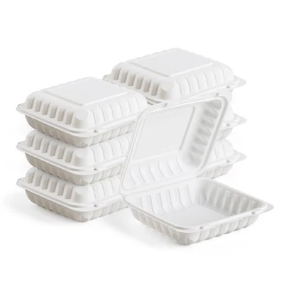 Runda plastbehållare för mathämtning