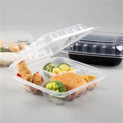 Transparent Avhämtning Clamshell Food Container