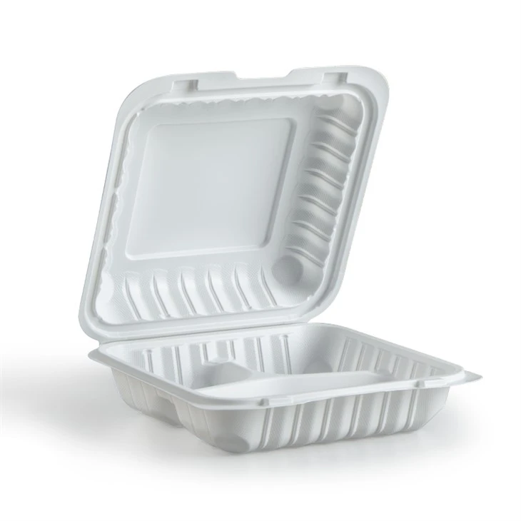 Vit Matbehållare För Take Away