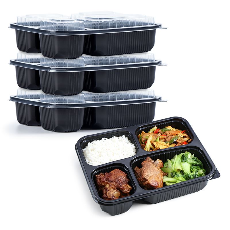 4-fack To-go-behållare