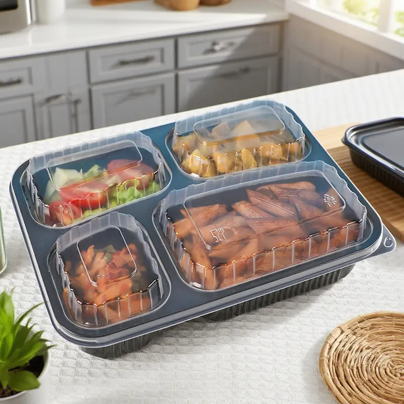 Utvecklingen av Togo -containrar: Från skum till plast Togo lunchbehållare ti...