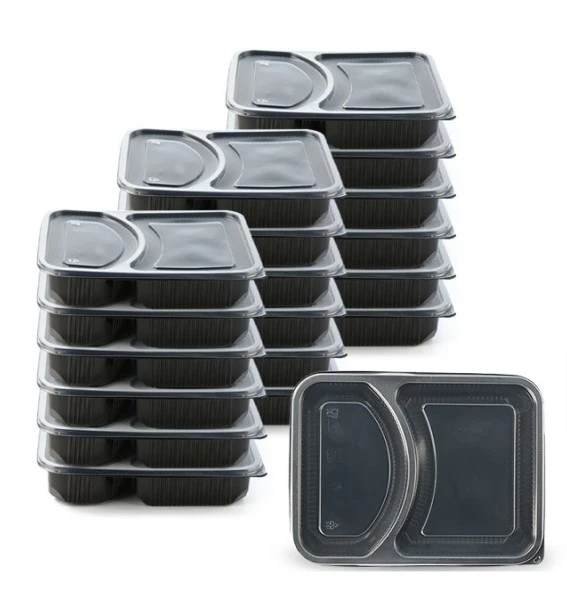 Plastic Food Prep Container With 2 Compartment Plastic Food Prep Container With 2 Compartment