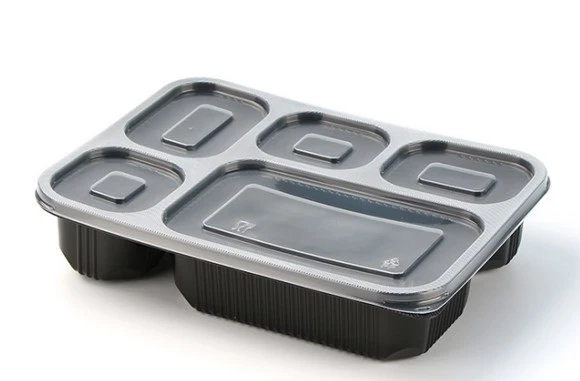 333 PP Leak Proof 5 compartment food prep box PP Leak Proof 5 compartment food prep box